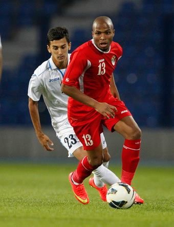 من لقاء الأردن وأوزبكستان 