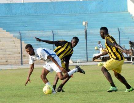 جانب من مباراة الهلال والحماداب