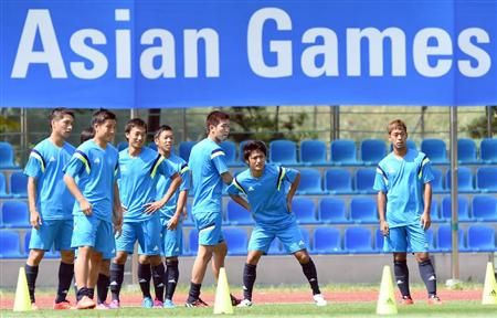 التدريب الأخير للاعبي أولمبي اليابان قبل مواجهة الكويت