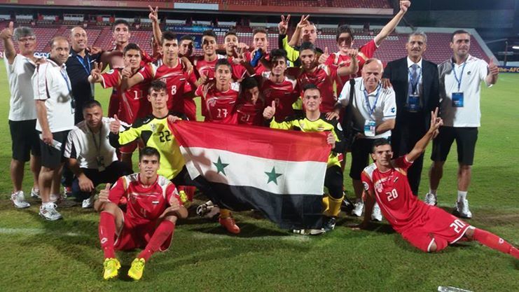 فرحة التأهل للمنتخب السوري