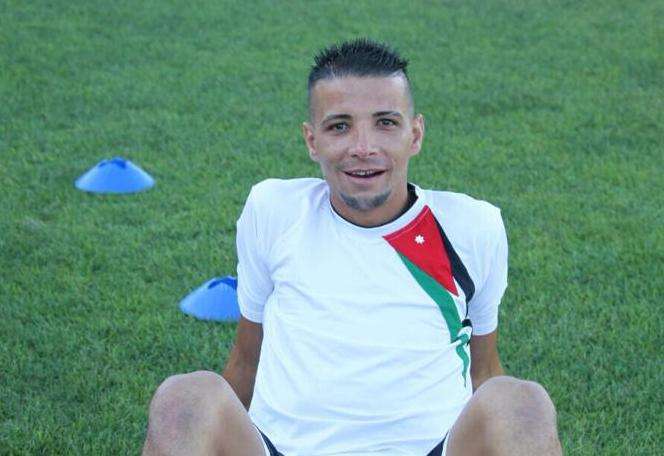 البرغوثي خلال التحاقه بتدريبات المنشية اليوم 