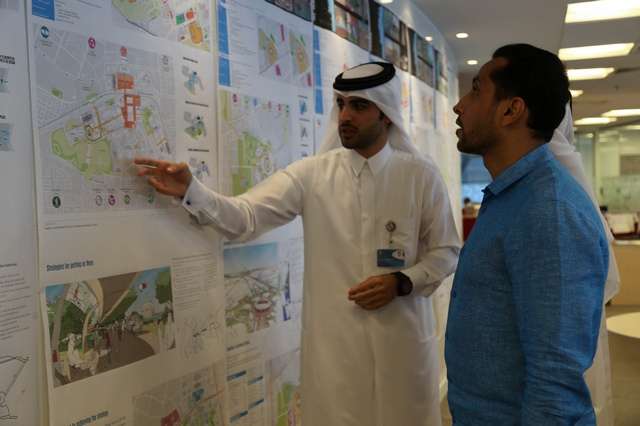 الجابر خلال زيارته للجنة العليا للمشاريع والإرث في قطر