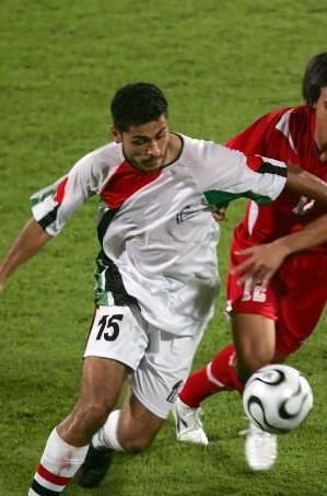 أحمد كشكش مهاجم المنتخب الفلسطيني 