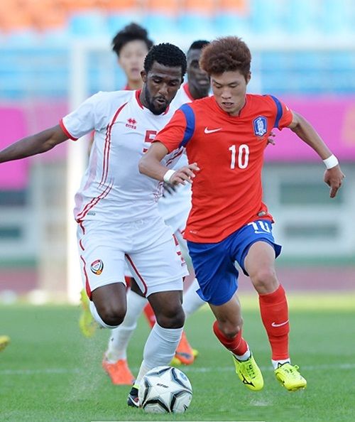 جانب من مباراة سابقة لكوريا الجنوبية 