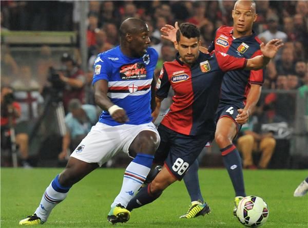 من مباراة سامبدوريا وجنوه