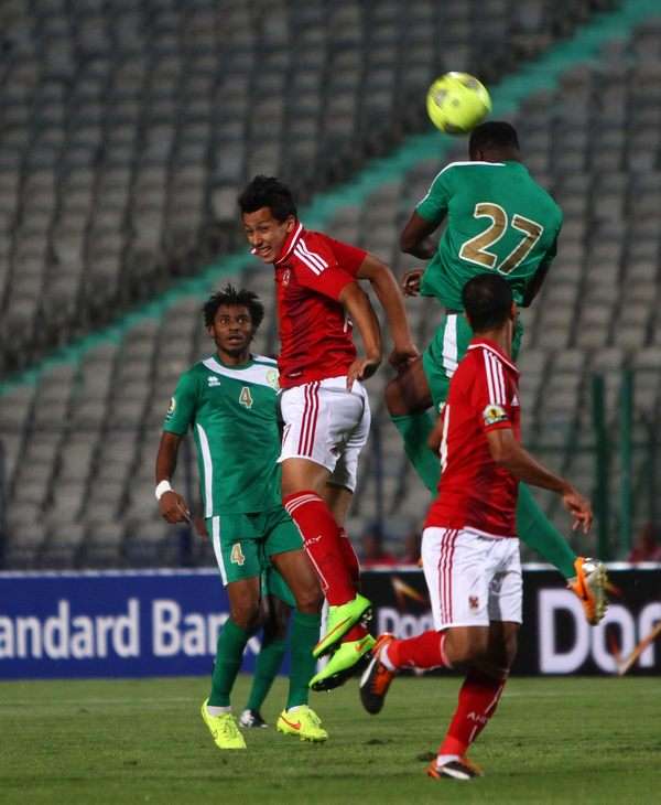 من مباراة الأهلي والقطن