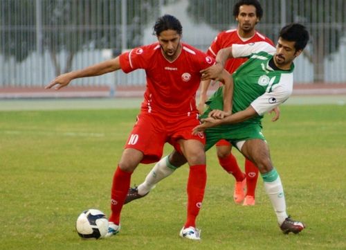 لقطة من مباريات المحرق ضد البحرين