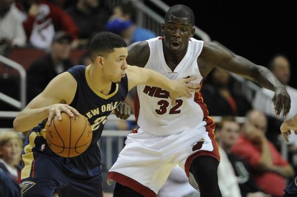 جانب من مباراة بدوري المحترفين الامريكي لكرة السلة