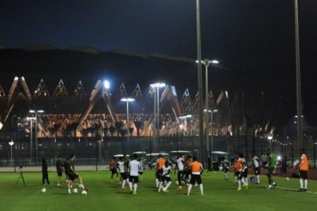 جانب من تدريب المنتخب السعودي اليوم بجدة