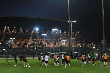 جانب من تدريب المنتخب السعودي اليوم بجدة