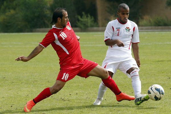 من لقاء المنتخبين الأول والأولمبي اليوم