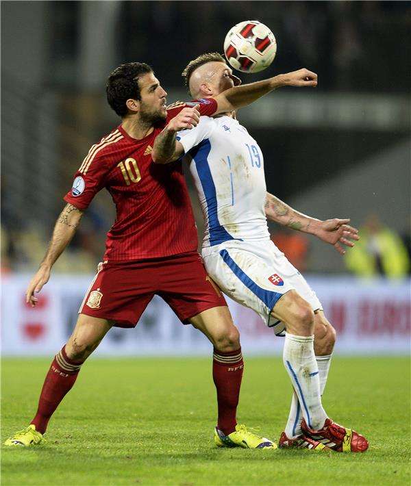 فابريجاس (يسار)