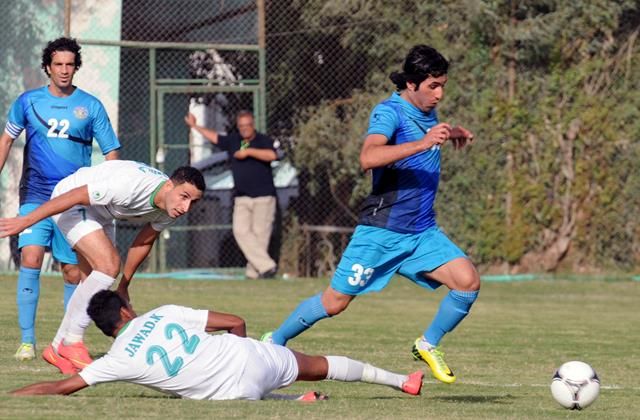 من مباراة الطلبة والنفط اليوم