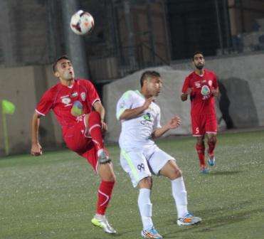 جانب من مباراة الاهلي وبلاطة