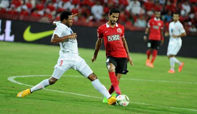 جانب من احدى مباريات دوري الخليج العربي