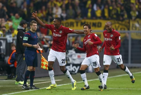 فرحة لاعبي هانوفر