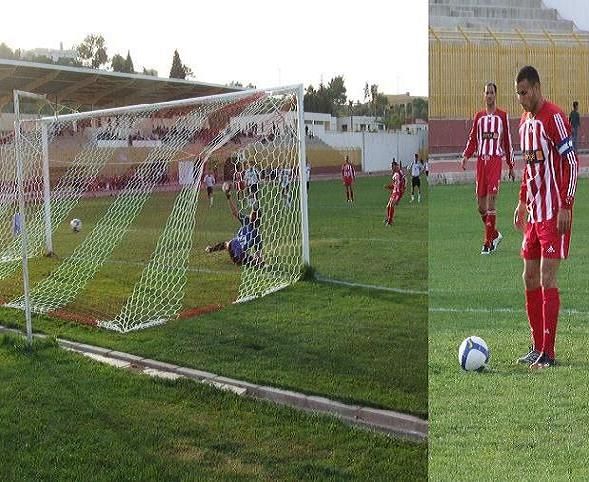 عصام ابو طوق لحظة تنفيذ ركلة الجزاء والهدف الاول لشباب الاردن وبعدسة كووورة