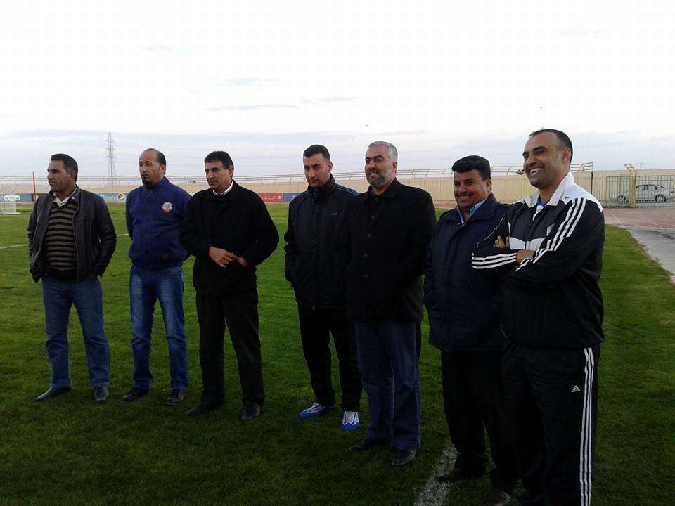  الرواشدة والشبول خلال لقاء الفريق