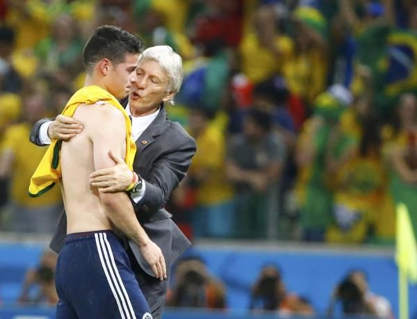 رودريجيز مع مدربه بيكرمان