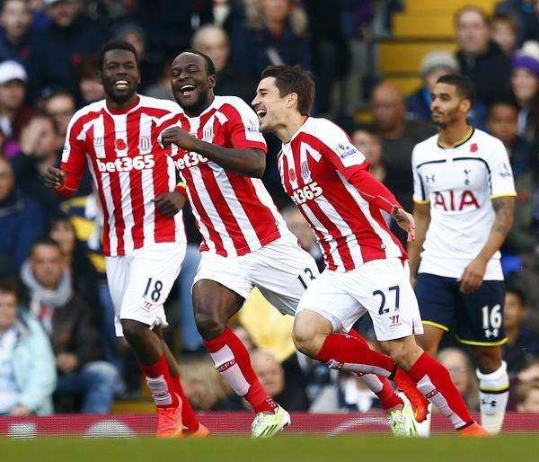 فرحة لاعبي ستوك سيتي