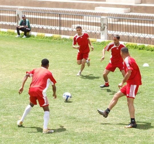 من تدريبات فريق شباب الاردن في صنعاء وبعدسة كووورة