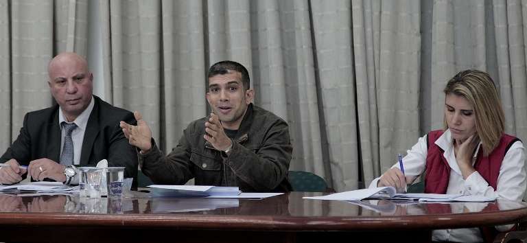 الأمير راشد خلال حديثه لعمومية التايكوندو اليوم 