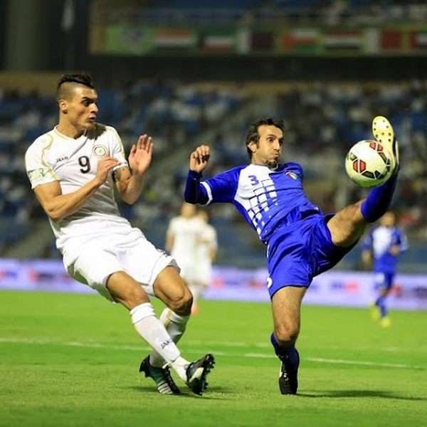 من مباراة العراق والكويت