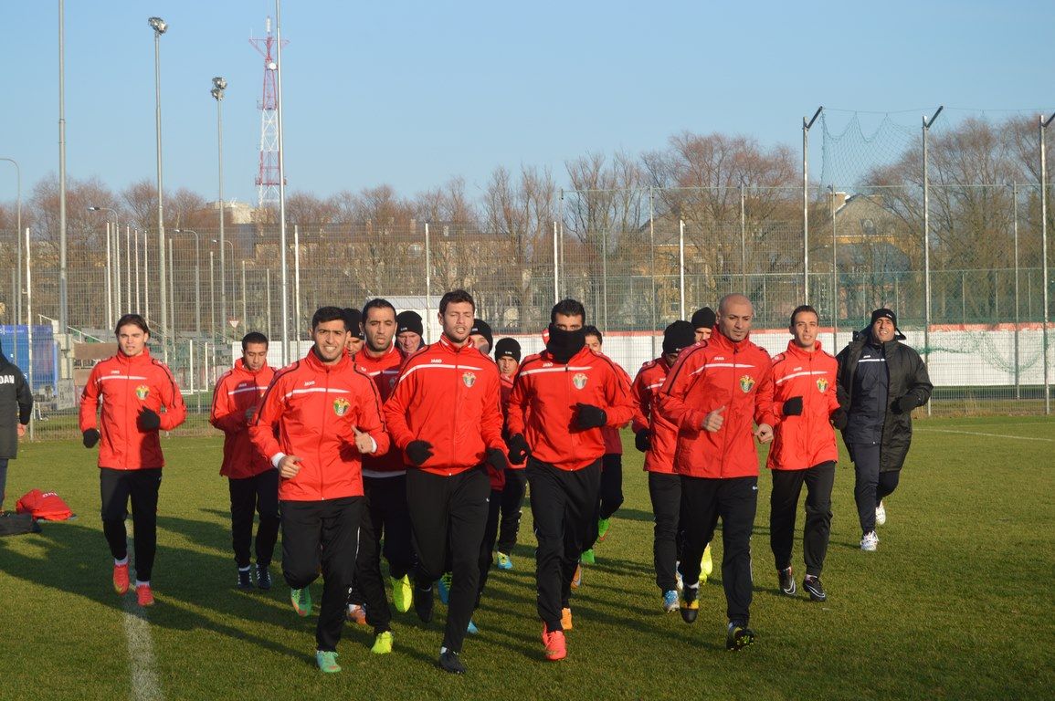 من تدريبات منتخب الأردن في أستونيا اليوم