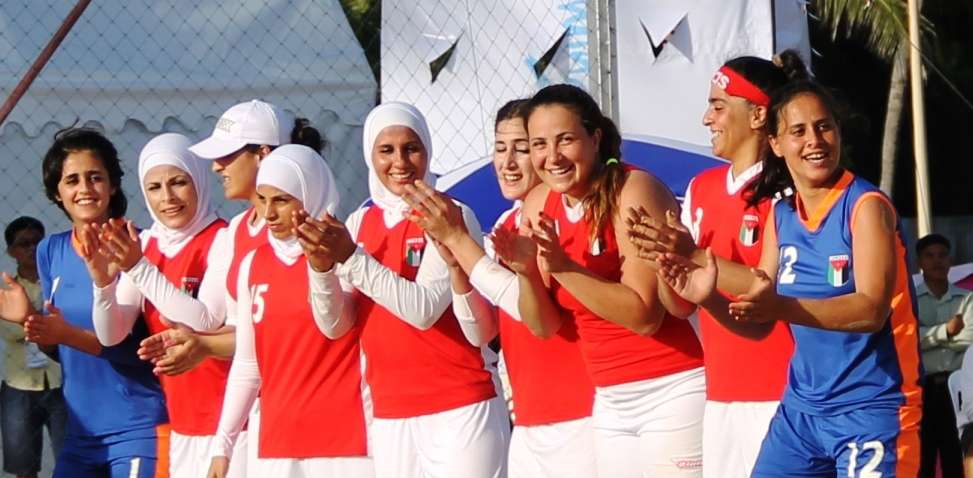 لاعبات الأردن تعبرن عن فرحتهن بالفوز اليوم على تركمنستان