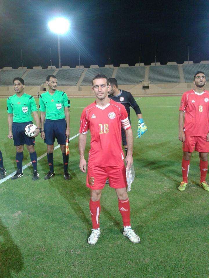 وليد اسماعيل قائد منتخب لبنان في المباراة الودية الأخيرة مع الإمارات