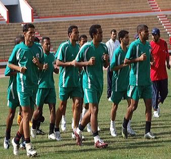 جانب من تدريبات المنتخب اليمني