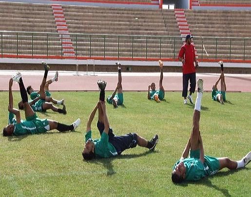 من تدريبات المنتخب اليمني على ملعب المريسي في صنعاء