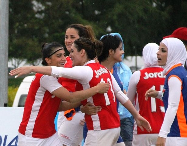 فرحة منتخب الأردن بحسم المركز السابع