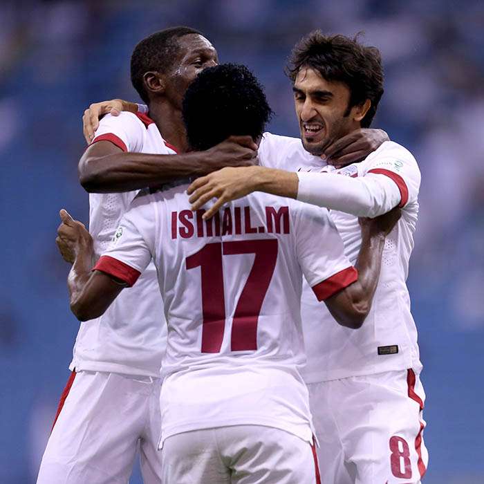 فرحة لاعبي منتخب قطر