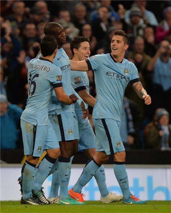 لاعبو مانشستر سيتي