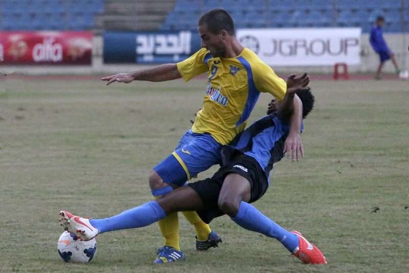 عكاري خلال مباراة الصفاء مع طرابلس