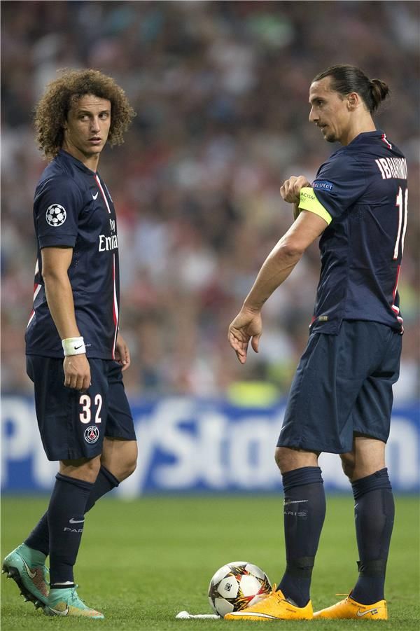 ديفيد لويز وزلاتان ابراهيموفيتش