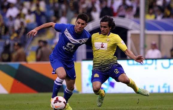 جانب من ديربي العاصمة بين الهلال والنصر بلقاء سابق