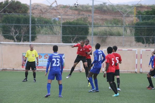 من مباراة الساحل مع الأخاء اليوم