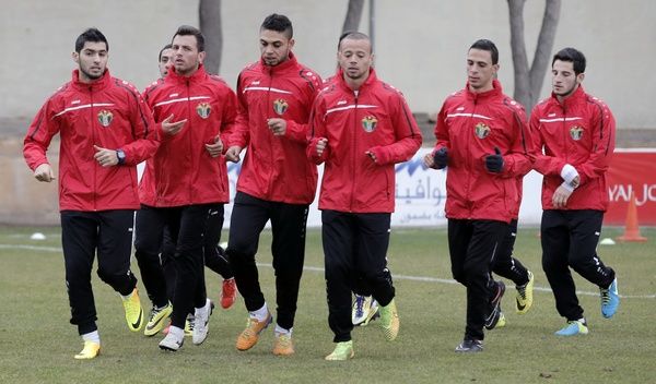 من تدريبات منتخب الأردن اليوم