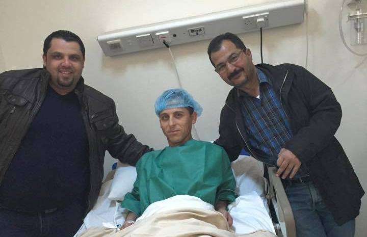 شديفات خلال إجرائه العملية اليوم 