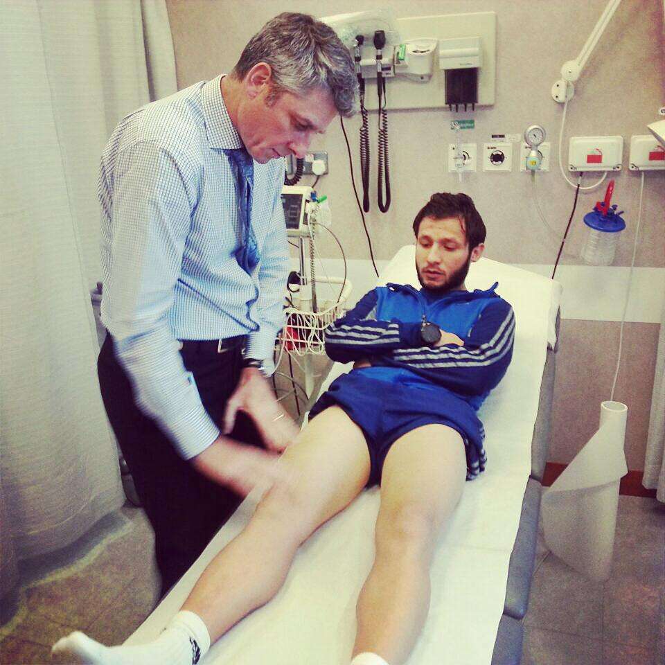 اللحام خلال خضوعه للفحوصات في قطر