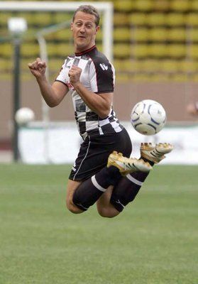 شوماخر يتدرب قبل مباراة ودية في مونتي كارلو - 20 مايو 2008