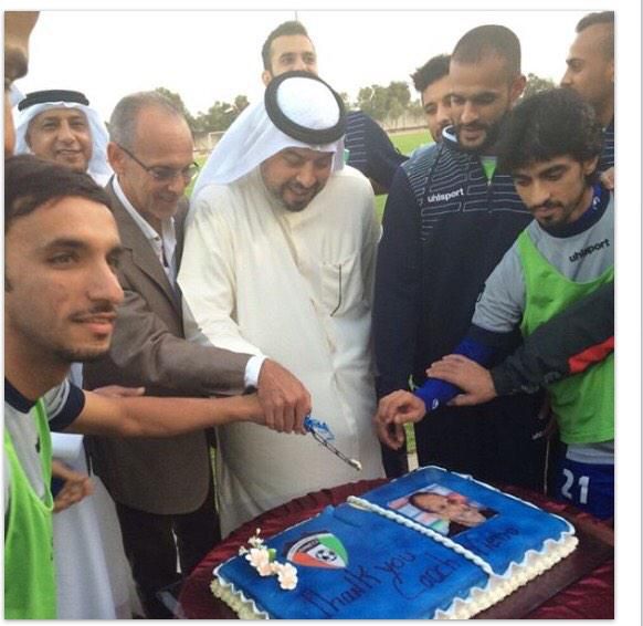  تكريم فييرا في عجمان من قبل المنتخب الكويتي