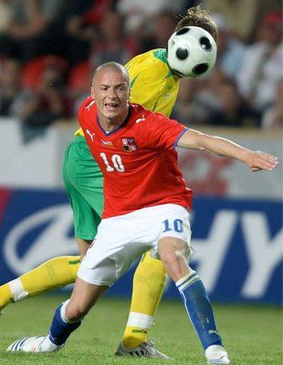 من مباراة التشيك وليتوانيا