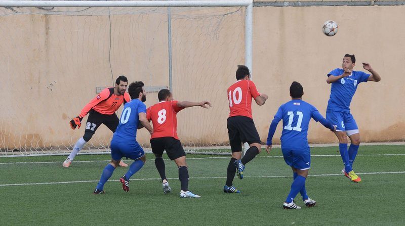 من مباراة الراسينج مع الأخاء في دور ال 16 لكأس لبنان اليوم