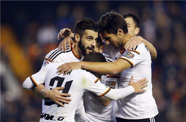 من مباراة فالنسيا واسبانيول