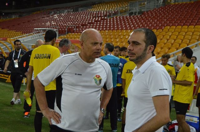 الأمير  علي وويليكنز خلال التدريب  