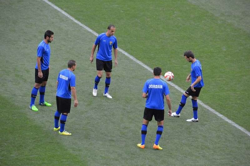 جانب من تدريبات النشامى