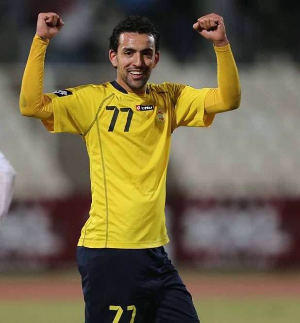 مهاجم العهد التونسي إيهاب المساكني